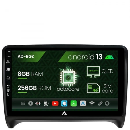 Navigații auto dedicate - Navigatie Audi TT, Android 13, Z-Octacore / 8GB RAM + 256GB ROM, 9 Inch - AD-BGZ9008+AD-BGRKIT426