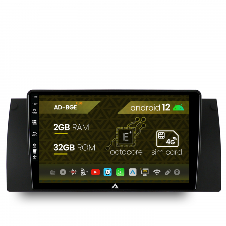 BMW - Navigatie BMW E39/E53/E38, Android 12, E-Octacore / 2GB RAM + 32GB ROM, 9 Inch - AD-BGE9002+AD-BGRKIT396