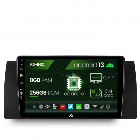 BMW - Navigatie BMW E39/E53/E38, Android 13, Z-Octacore / 8GB RAM + 256GB ROM, 9 Inch - AD-BGZ9008+AD-BGRKIT396