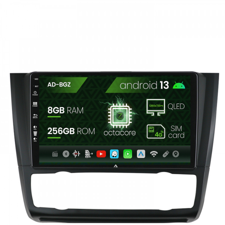BMW - Navigatie BMW Seria 1 E87 (2007-2011), Clima Automata, Android 13, Z-Octacore / 8GB RAM + 256GB ROM, 9 Inch - AD-BGZ9008+AD-BGRKIT399