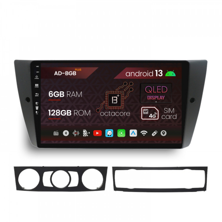 BMW - Navigatie BMW Seria 3 E90, E91, E92, Android 13, B-Octacore / 6GB RAM + 128GB ROM, 9 Inch - AD-BGB9006+AD-BGRKIT391