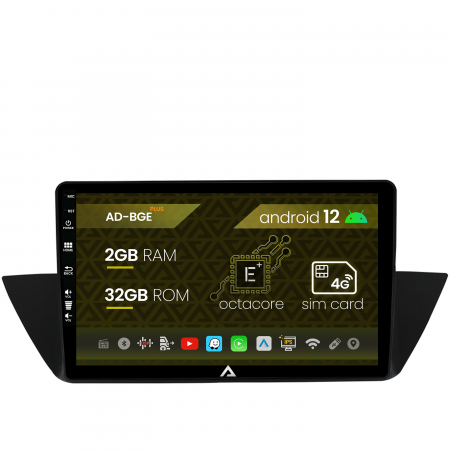 Navigații auto dedicate - Navigatie BMW X1 (2009-2015), Android 12, E-Octacore / 2GB RAM + 32GB ROM, 10.1 Inch - AD-BGE10002+AD-BGRKIT394