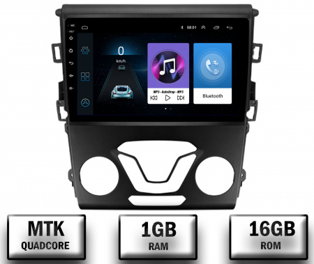 Navigații auto dedicate - Navigatie Ford Mondeo (2013-2019), P-Quadcore / 1GB RAM + 16GB ROM, 9 Inch - AD-BGP9001+AD-BGRKIT116