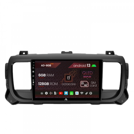 Citroen - Navigatie Citroen Jumpy / Peugeot Expert (2017-2021), Android 13, B-Octacore / 6GB RAM + 128GB ROM, 9 Inch - AD-BGB9006+AD-BGRKIT348
