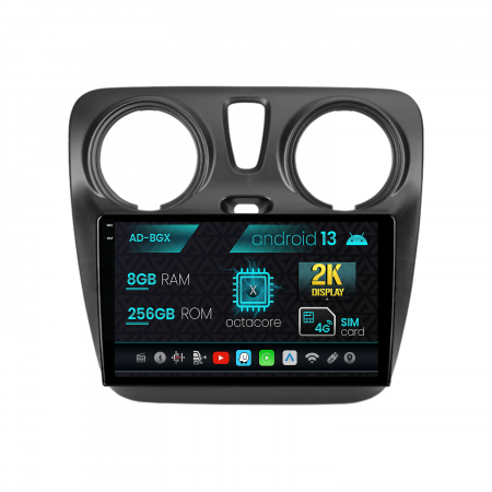 Dacia - Navigatie Dacia Dokker, Android 13, X-Octacore / 8GB RAM + 256GB ROM, 9.5 Inch - AD-BGX9008+AD-BGRKIT376V2