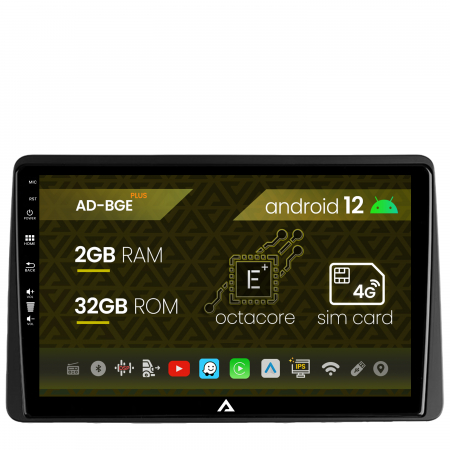 Navigații auto dedicate - Navigatie Dacia Duster (2018-2021), Android 12, E-Octacore / 2GB RAM + 32GB ROM, 10.1 Inch - AD-BGE10002+AD-BGRKIT374