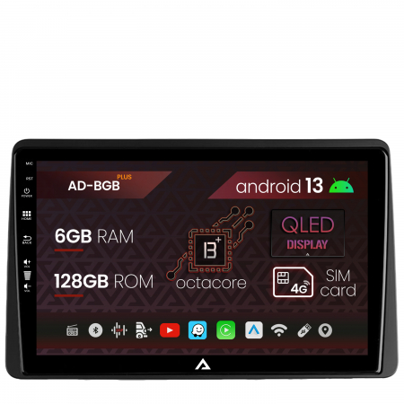Navigații auto dedicate - Navigatie Dacia Duster (2018-2021), Android 13, B-Octacore / 6GB RAM + 128GB ROM, 9 Inch - AD-BGB10006+AD-BGRKIT374