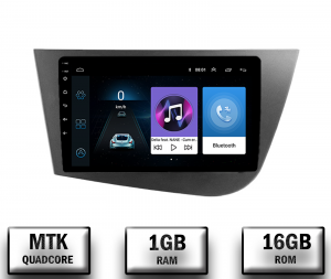 Navigații auto dedicate - Navigatie Seat Leon (2005-2012), Android 10, P-Quadcore / 1GB RAM + 16GB ROM, 9 Inch - AD-BGP9001+AD-BGRKIT052