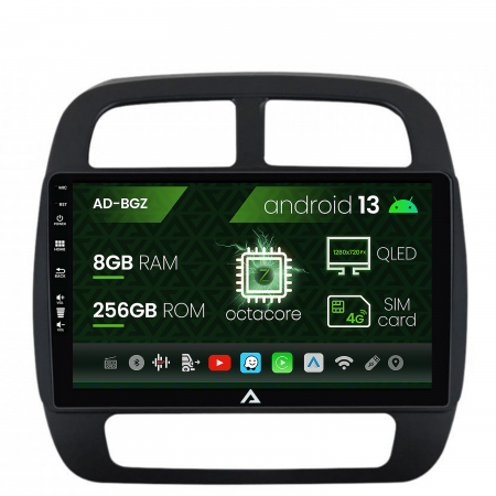 Dacia - Navigatie Dacia Spring (2021- Prezent), Android 13, Z-Octacore / 8GB RAM + 256GB ROM, 9 Inch - AD-BGZ9008+AD-BGRKIT366V4s