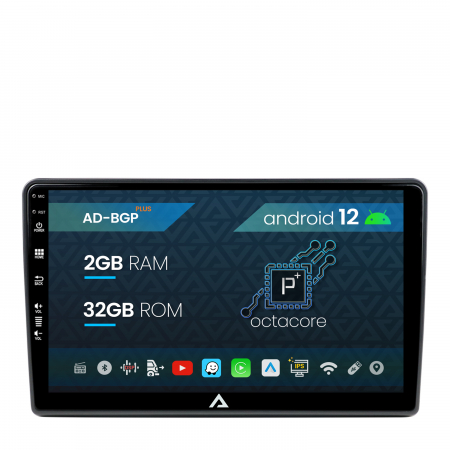 Navigații auto dedicate - Navigatie Fiat Ducato, Citroen Jumper, Peugeot Boxer, Android 12, P-Octacore / 2GB RAM + 32GB ROM, 9 Inch - AD-BGP9002+AD-BGRKIT355