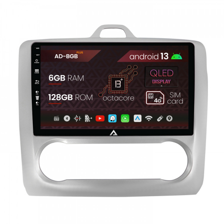 Navigații auto dedicate - Navigatie Focus MK2 2004-2011, Clima Automata, Android 13, B-Octacore / 6GB RAM + 128GB ROM, 9 Inch - AD-BGB9006+AD-BGRKIT117