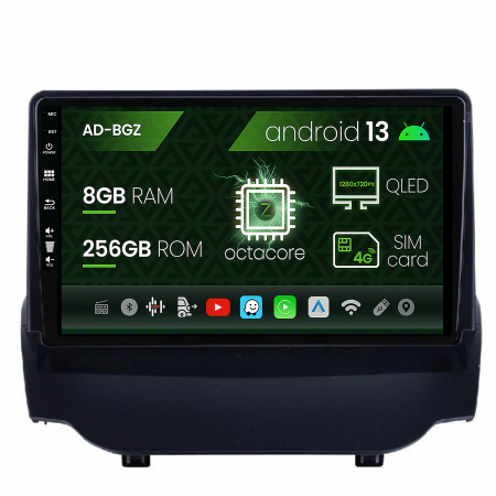 Ecosport 2013-2016 - Navigatie Ford EcoSport (2013-16) Android 13, Z-octacore / 8GB RAM + 256GB ROM, 9 Inch - AD-BGZ9008+BGRKIT118