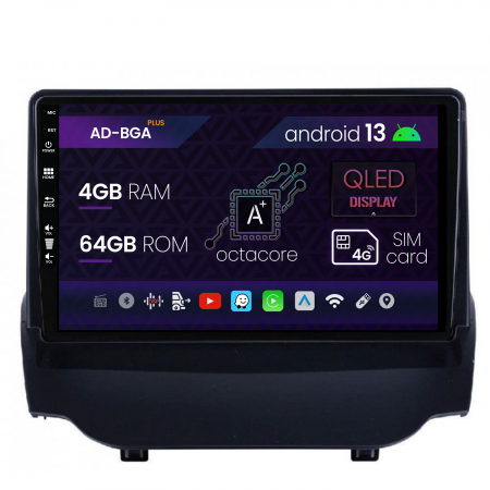 Ecosport 2013-2016 - Navigatie Ford EcoSport (2013-2016) Android 13, A-octacore / 4GB RAM + 64GB ROM, 9 Inch AD-BGA9004+BGRKIT118