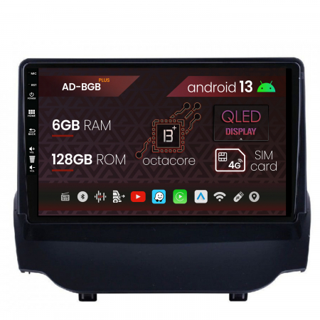 Ecosport 2013-2016 - Navigatie Ford EcoSport (2013-2016) Android 13, B-octacore / 6GB RAM + 128GB ROM, 9 Inch AD-BGB9004+BGRKIT118