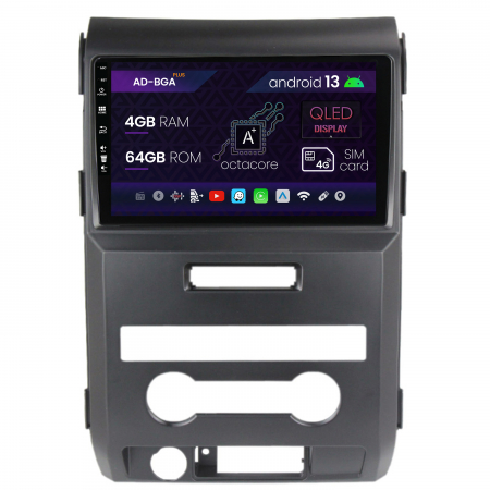 F150 2008-2014 - Navigatie Ford F150 (2008-2014), Android 13, A-Octacore / 4GB RAM + 64GB ROM, 9 Inch - AD-BGA9004+AD-BGRKIT138