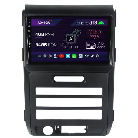 Navigații auto dedicate - Navigatie Ford F150 (2008-2014), Android 13, A-Octacore / 4GB RAM + 64GB ROM, 9 Inch - AD-BGA9004+AD-BGRKIT139