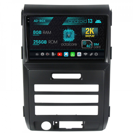 Ford - Navigatie Ford F150 (2008-2014), Android 13, X-Octacore / 8GB RAM + 256GB ROM, 9.5 Inch - AD-BGX9008+AD-BGRKIT139