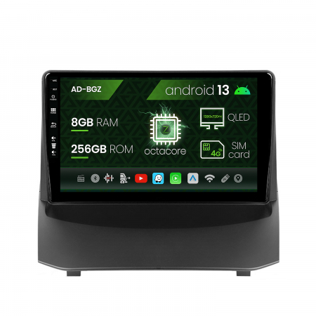 Fiesta 2009-2012 - Navigatie Ford Fiesta (2009-2012), Android 13, Z-Octacore / 8GB RAM + 256GB ROM, 9 Inch - AD-BGZ9008+AD-BGRKIT131-0912