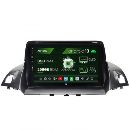 Navigații auto dedicate - Navigatie Ford Kuga / C-Max (2013-2018), Android 13, Z-Octacore / 8GB RAM + 256GB ROM, 9 Inch - AD-BGZ9008+AD-BGRKIT114