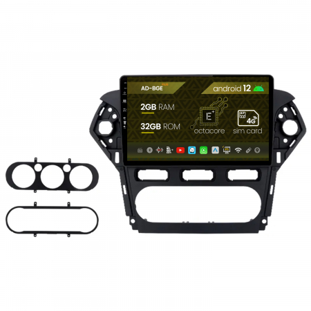 Mondeo 2012- - Navigatie Ford Mondeo (2011-2013), Android 12, E-Octacore / 2GB RAM + 32GB ROM, 9 Inch - AD-BGE9002+AD-BGRKIT128