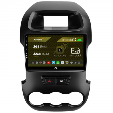 Ranger 2012-2015 - Navigatie Ford Ranger (2011-2015), Android 12, E-Octacore / 2GB RAM + 32GB ROM, 9 Inch - AD-BGE9002+AD-BGRKIT135B