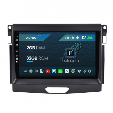 Navigații auto dedicate - Navigatie Ford Ranger (2015-2020), Android 12, P-Octacore / 2GB RAM + 32GB ROM, 9 Inch - AD-BGP9002+AD-BGRKIT120