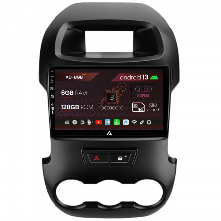 Ranger 2012-2015 - Navigatie Ford Ranger (2011-2015), Android 13, B-Octacore / 6GB RAM + 128GB ROM, 9 Inch - AD-BGB9006+AD-BGRKIT135B