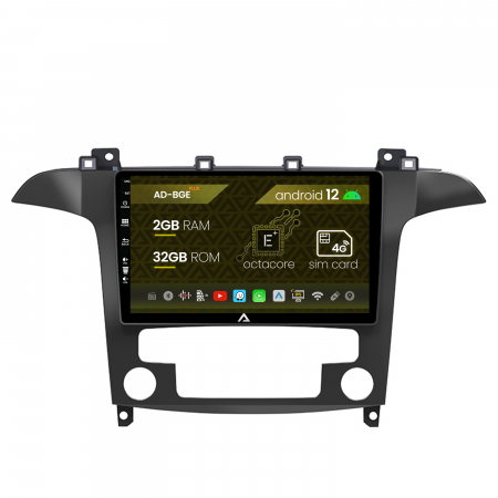 Transporter / Caravelle T4 1998-2009 - Navigatie Ford S-Max (2006-2015), Android 12, E-Octacore / 2GB RAM + 32GB ROM, 9 Inch - AD-BGE9002+AD-BGRKIT125