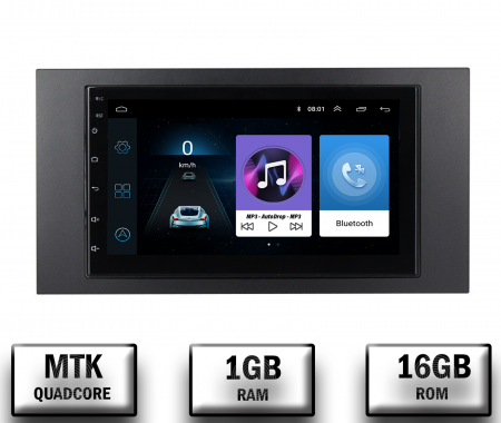 Navigații auto dedicate - Navigatie Ford 2DIN, Android 10, P-Quadcore / 1GB RAM + 16GB ROM, 7 Inch - AD-BGP1001+AD-BGRFR0012DIN