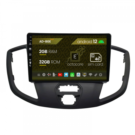 Navigații auto dedicate - Navigatie Ford Transit (2014-2020), Android 12,E-Octacore / 2GB RAM + 32GB ROM, 9 Inch - AD-BGE9002+AD-BGRKIT123V2