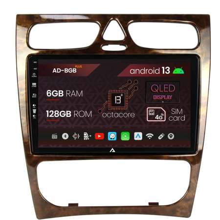Navigații auto dedicate - Navigatie Benz C Class (W203) (2002-2004), Android 13, B-Octacore / 6GB RAM + 128GB ROM, 9 Inch - AD-BGB9006+AD-BGRKIT416V3