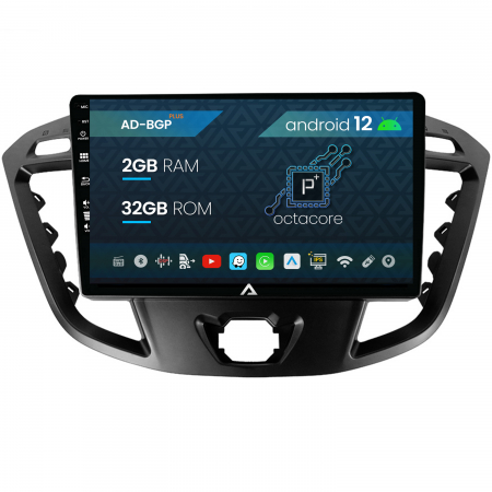 Transit Custom 2012 - &#62;&#62; - Navigatie Ford Transit / Tourneo (2012-2020), Android 12, P-Octacore / 2GB RAM + 32GB ROM, 9 Inch - AD-BGP9002+AD-BGRKIT123