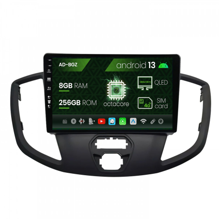 Navigații auto dedicate - Navigatie Ford Transit (2014-2020), Android 13, Z-Octacore / 8GB RAM + 256GB ROM, 9 Inch - AD-BGZ9008+AD-BGRKIT123V2