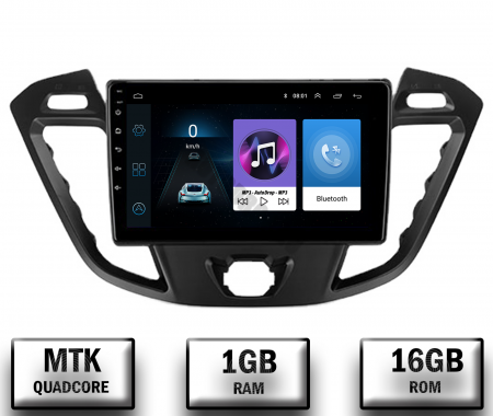 Transit Custom 2012 - &#62;&#62; - Navigatie Ford Transit / Tourneo (2012-2020), Android 10, P-Quadcore / 1GB RAM + 16GB ROM, 9 Inch - AD-BGP9001+AD-BGRKIT123