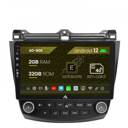 Navigații auto dedicate - Navigatie Honda Accord 7 (2005-2008), Android 12, E-Octacore / 2GB RAM + 32GB ROM, 10.1 Inch - AD-BGE10002+AD-BGRKIT012