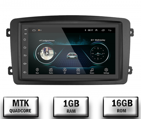 Mercedes Benz - Navigatie Mercedes Benz C-Class W203 / Vito / Viano / CLK, Android 10, P-Quadcore / 1GB RAM + 16GB ROM, 7 Inch - AD-BGP1001+AD-BGRBE014