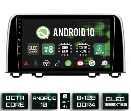 CR-V 2019 - &#62;&#62; - Navigatie Honda CRV (2016+), Android 13, Z-Octacore / 8GB RAM + 256GB ROM, 9 Inch - AD-BGZ9008+AD-BGRKIT009