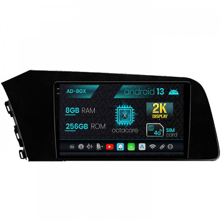 Elantra 2020-&#62;&#62; - Navigatie Hyundai Elantra (2020-Prezent), Android 13, X-Octacore / 8GB RAM + 256GB ROM, 9Inch - AD-BGX9008+AD-BGRKIT227