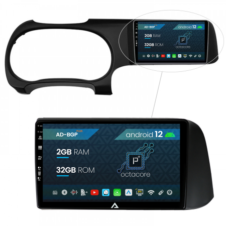 Hyundai - Navigatie Hyundai I10 (2020+), Android 12, P-Octacore / 2GB RAM + 32GB ROM, 9 Inch - AD-BGP9002+AD-BGRKIT221