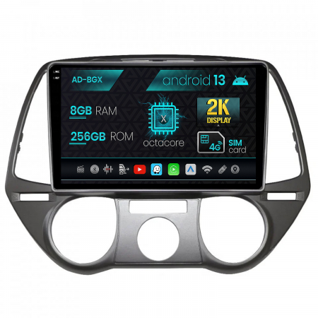 Hyundai - Navigatie Hyundai I20 (2008-2012), Android 13, X-Octacore / 8GB RAM + 256GB ROM, 9.5 Inch - AD-BGX9008+AD-BGRKIT219