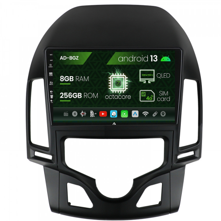 Navigații auto dedicate - Navigatie Hyundai I30 (2007-2012), Clima Automata, Android 13, Z-Octacore / 8GB RAM + 256GB ROM, 9 Inch - AD-BGZ9008+AD-BGRKIT216