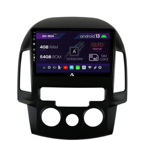 Navigații auto dedicate - Navigatie Hyundai I30 (2007-2012), Clima Manuala, Android 13, A-Octacore / 4GB RAM + 64GB ROM, 9 Inch - AD-BGA9004+AD-BGRKIT217