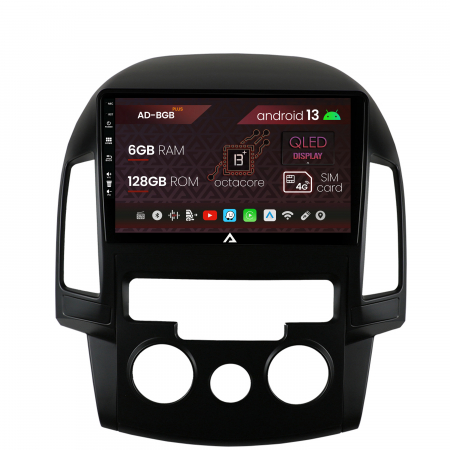 Hyundai - Navigatie Hyundai I30 (2007-2012), Clima Manuala, Android 13, B-Octacore / 6GB RAM + 128GB ROM, 9 Inch - AD-BGB9006+AD-BGRKIT217