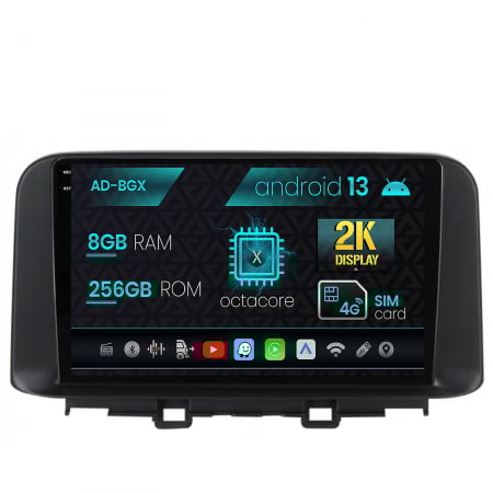 Hyundai - Navigatie Hyundai Kona (2018+), Android 13, X-Octacore / 8GB RAM + 256GB ROM, 10.36 Inch - AD-BGX9008+AD-BGRKIT183V2