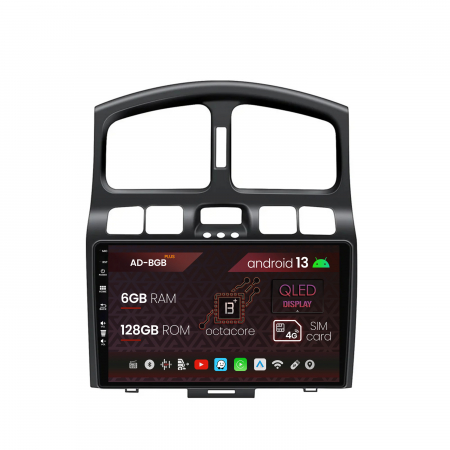 Navigații auto dedicate - Navigatie Hyundai Santa Fe (2001-2005), Android 13, B-Octacore / 6GB RAM + 128GB ROM, 9 Inch - AD-BGB9006+AD-BGRKIT210V2