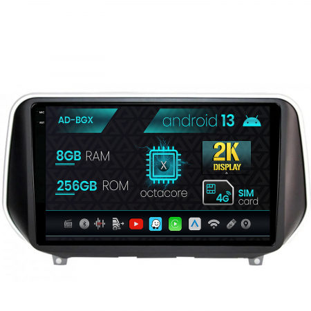 Santa Fe 2018-&#62;&#62; - Navigatie Hyundai Santa Fe (2018-Prezent), Android 13, X-Octacore / 8GB RAM + 256GB ROM, 9.5 Inch - AD-BGX9008+AD-BGRKIT223