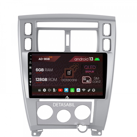 Navigații auto dedicate - Navigatie Hyundai Tucson (2004-2009), Android 13, B-Octacore / 6GB RAM + 128GB ROM, 10.1 Inch - AD-BGB10006+AD-BGRKIT200
