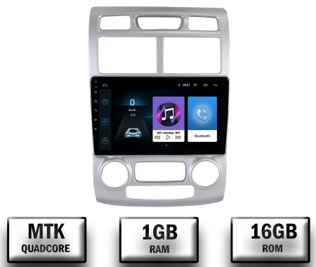 Kia - Navigatie Kia Sportage (2005-2010) A/C, Android 10, P-Quadcore/ 1GB RAM + 16GB ROM, 9 Inch - AD-BGP9001+AD-BGRKIT148S
