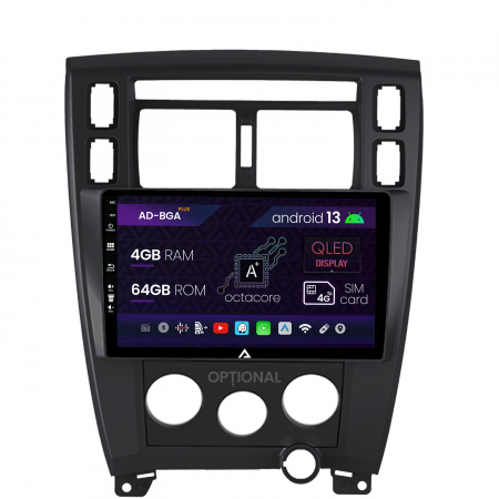 Hyundai - Navigatie Hyundai Tucson (2006-2013), Android 13, A-Octacore / 4GB RAM + 64GB ROM, 10.1 Inch - AD-BGA10004+AD-BGRKIT200B