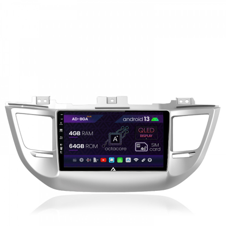 Tucson 2015 - &#62;&#62; - Navigatie Hyundai Tucson 3 (2015-2018), Android 13, A-Octacore / 4GB RAM + 64GB ROM, 9 Inch - AD-BGA9004+AD-BGRKIT176